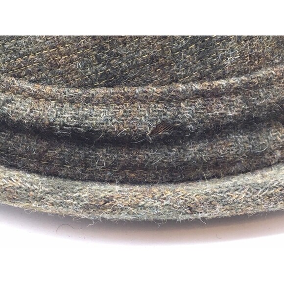 Vintage Fifth Avenue New York Flip It Wool Tweed Fedora Trilby Hat Brown Sz 7 - Picture 11 of 12